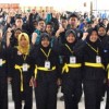 Ratusan calon anggota club  olahraga prestasi pecak silat pelajar PBSS Kuningan Pencak Silat Club (PS Bima Suci).